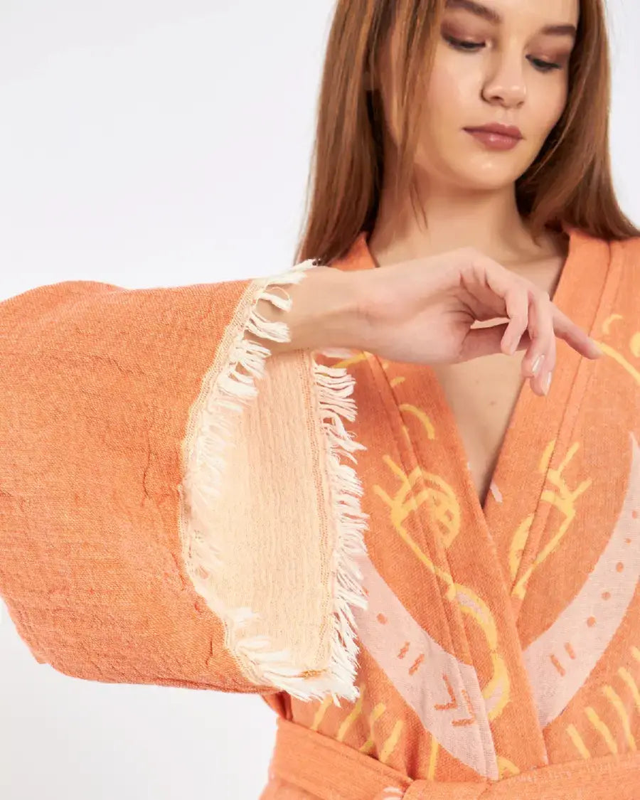 Evil Eye Kimono, Jacquard Kimono, Festival Kaftan Kimono