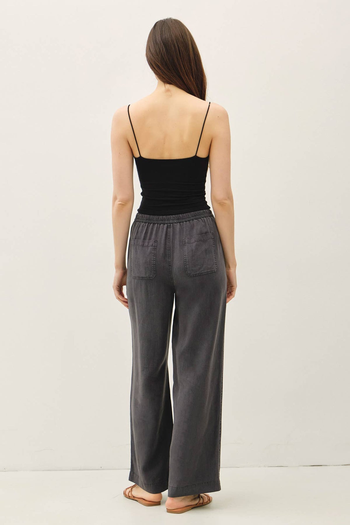 TENCEL WIDE LEG PANTS