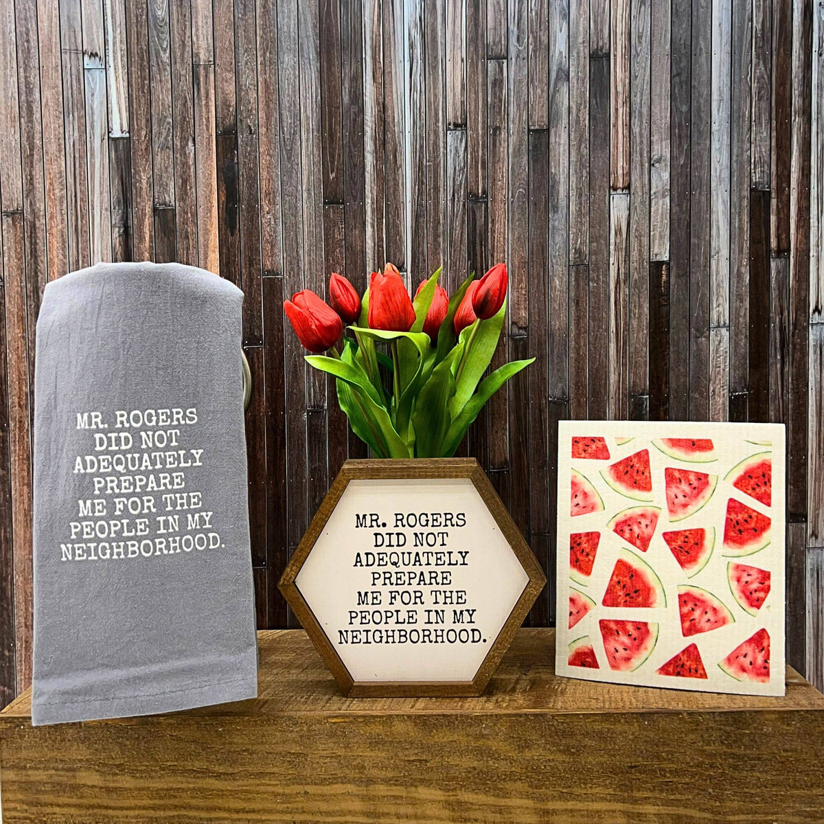 "Mr. Rogers Neighborhood" Hexagon Sign - EW002