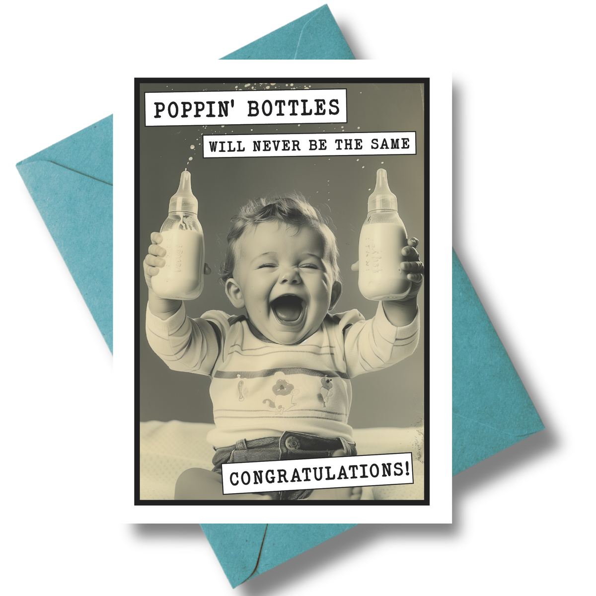 Funny Baby Shower Cards | Greeting Cards with Display Stand