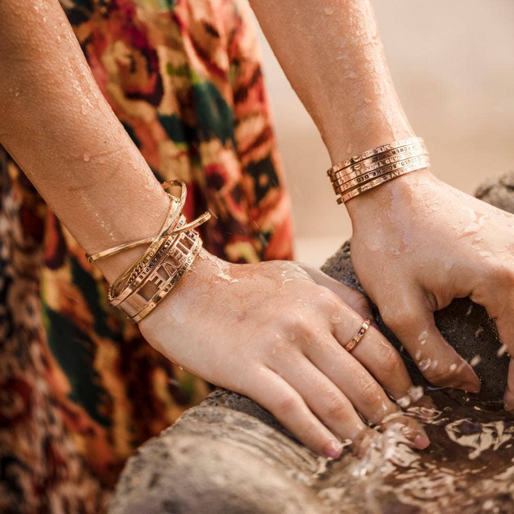 Live in the Moment - inspirational mantraband® bracelet