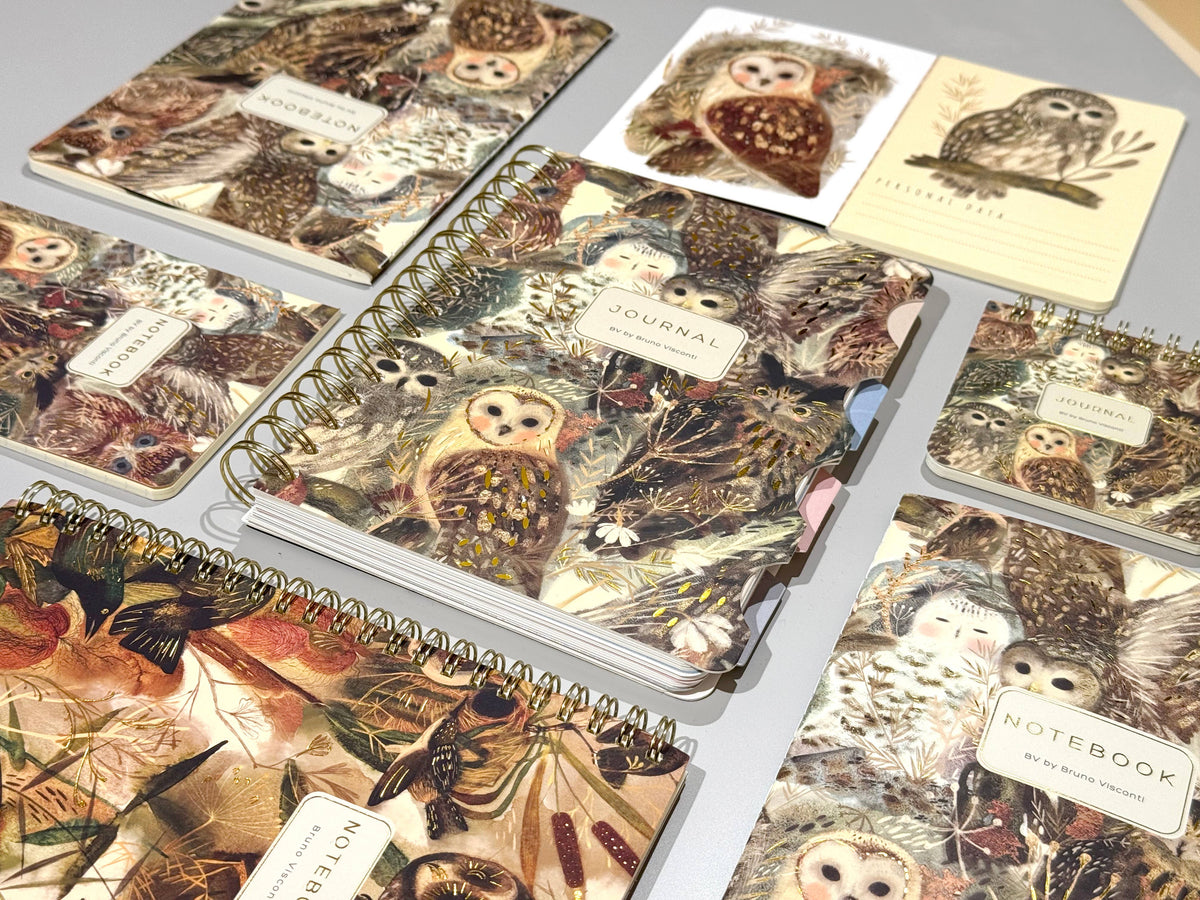 Pocket Art Journal  - Owls