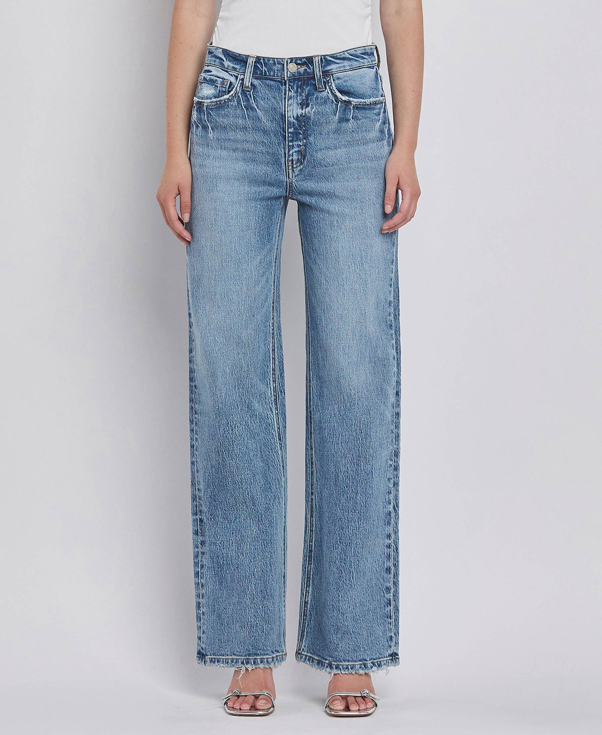 Vervet 90'S Super High Rise Wide Leg Jeans