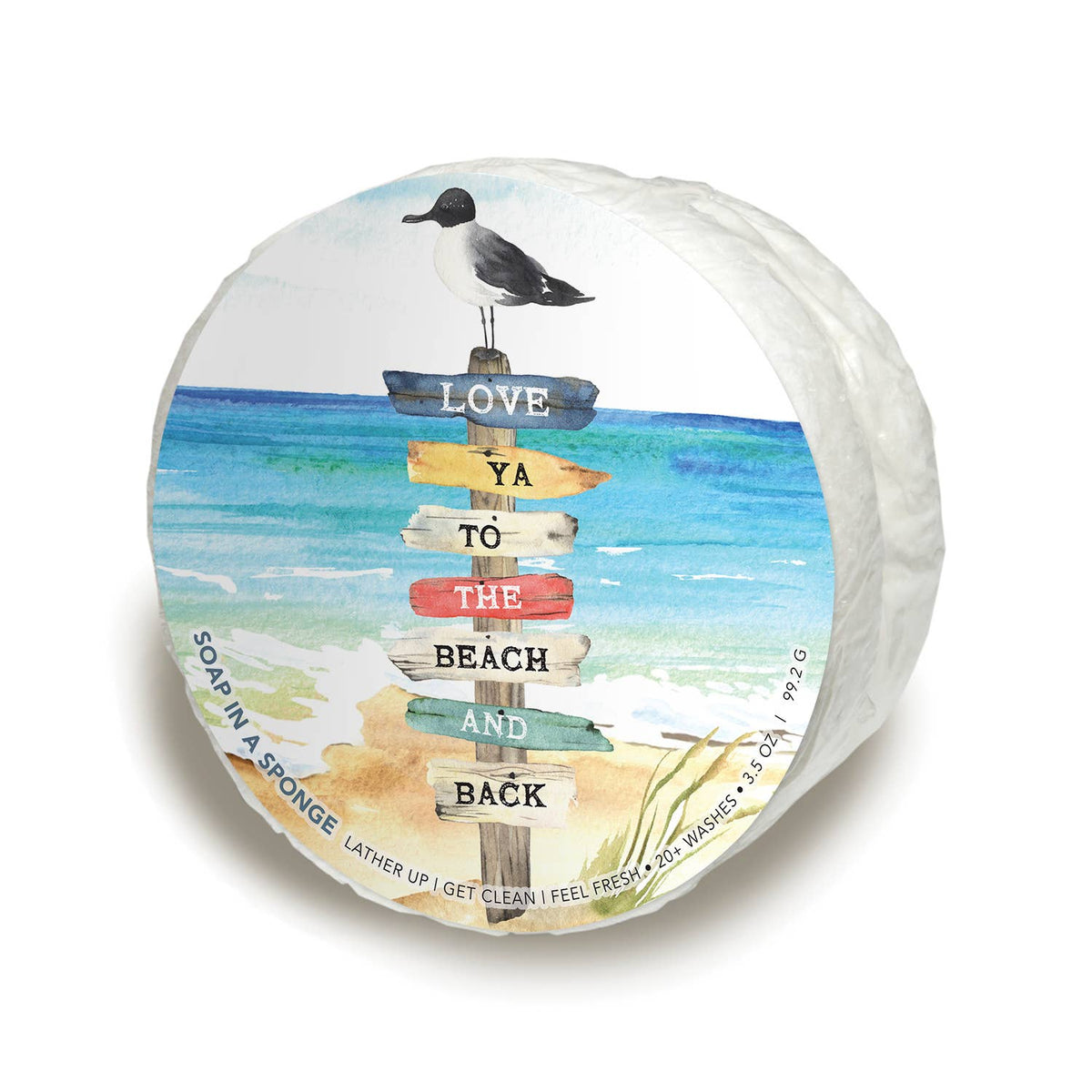 Love Ya To The Beach And Back! Soap in a Sponge