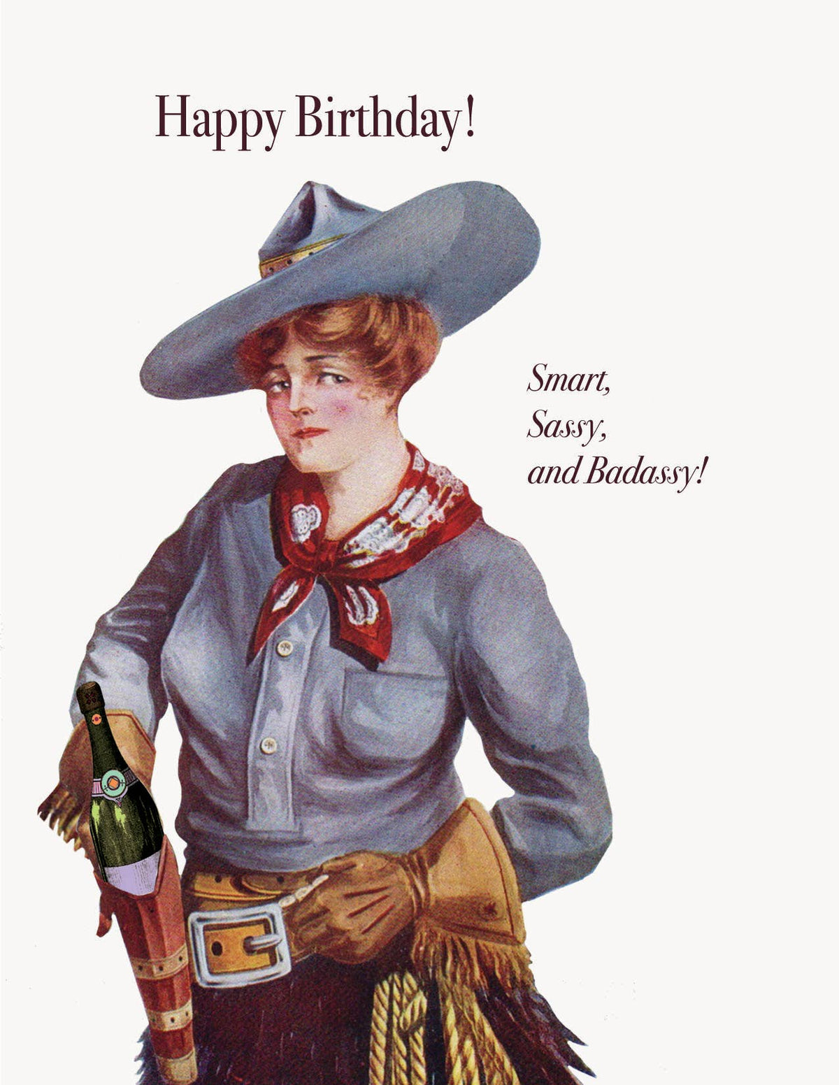 Smart sassy and badassy • A-2 Greeting Card