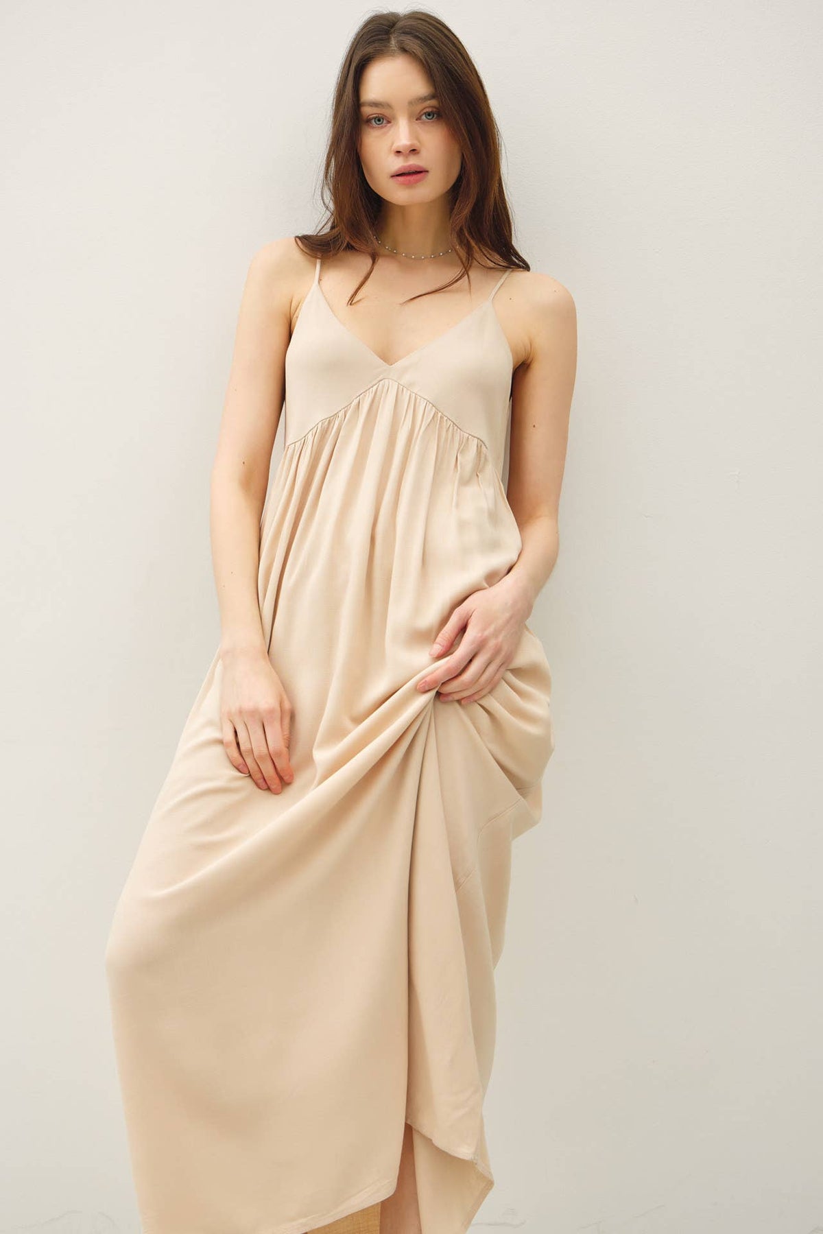 BREEZY BABY DOLL MAXI DRESS