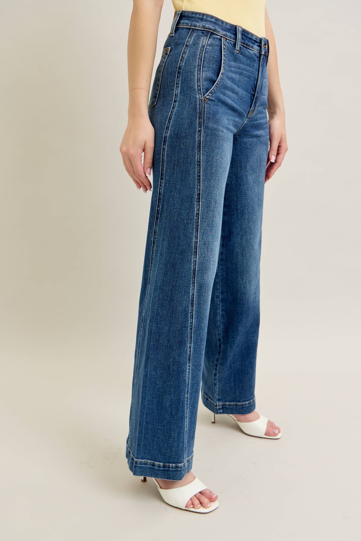 High Waisted Trouser Wide Leg