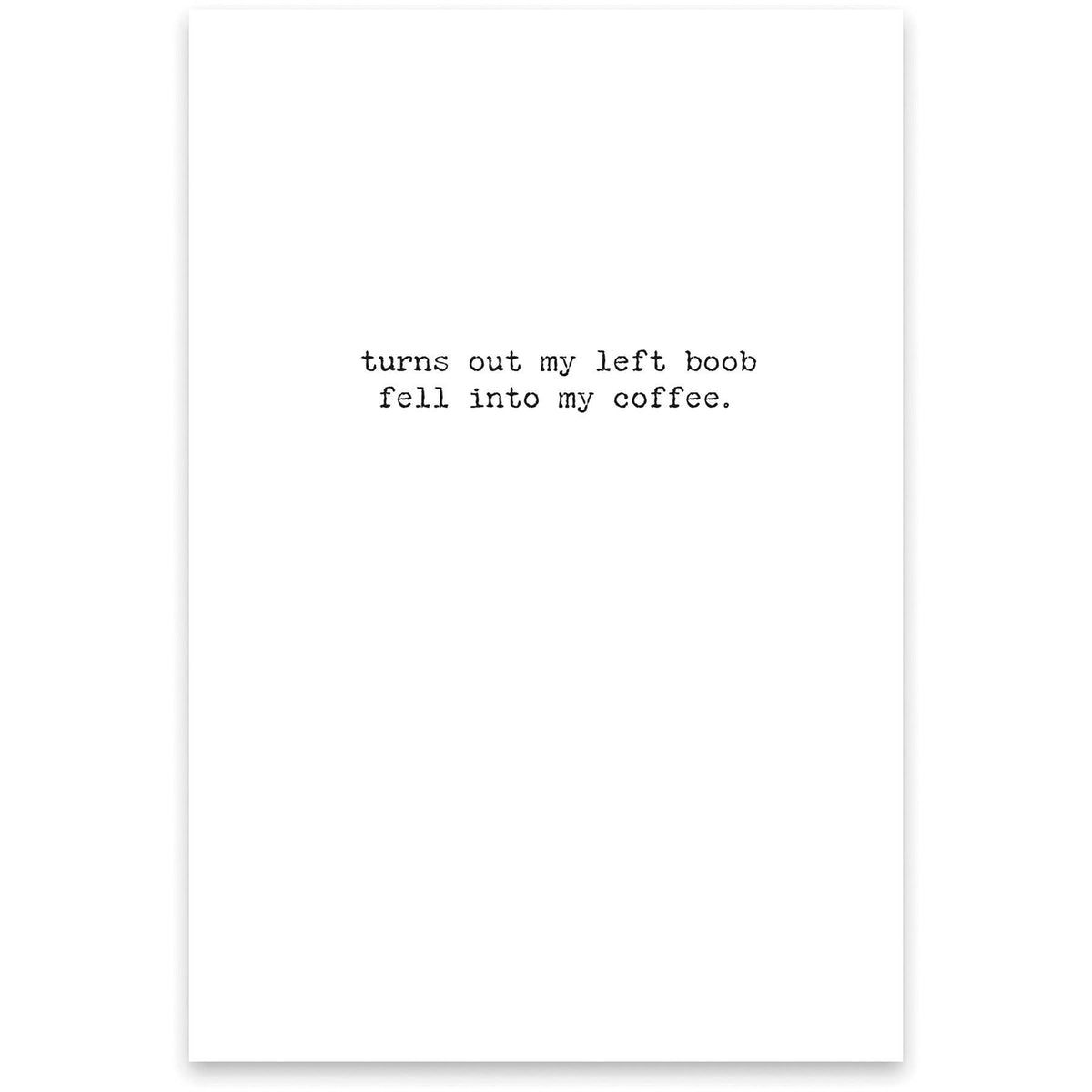 My Coffee Greeting Card
