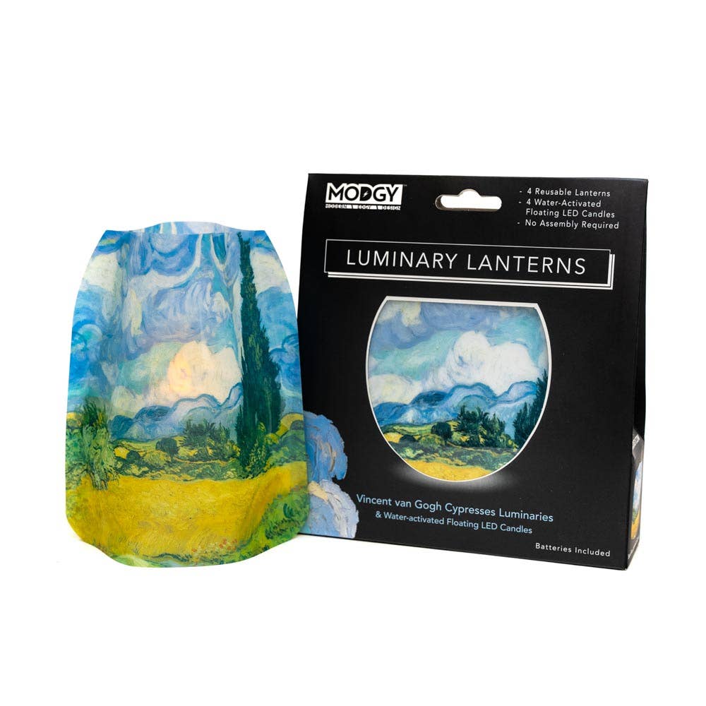 Luminary Lantern - Van Gogh Cypresses