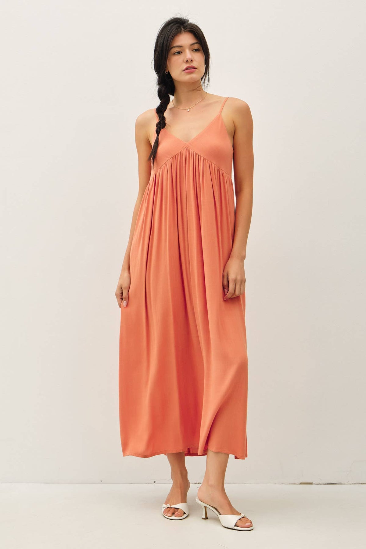 BREEZY BABY DOLL MAXI DRESS