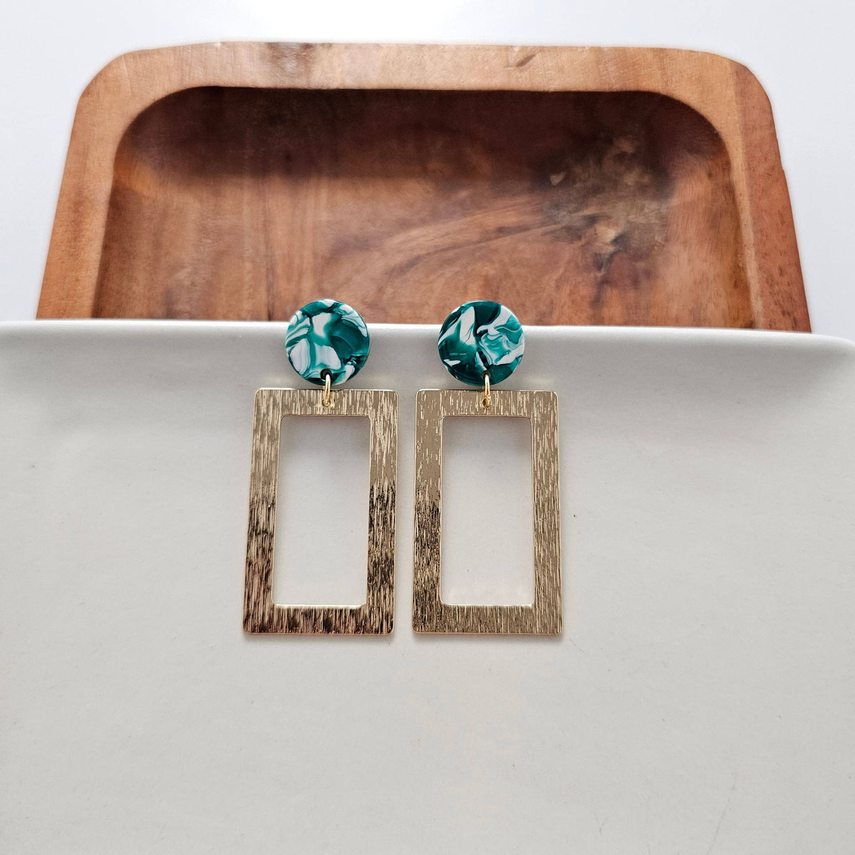 Rebecca Earrings - Sea Green // Jewelry, Gifts