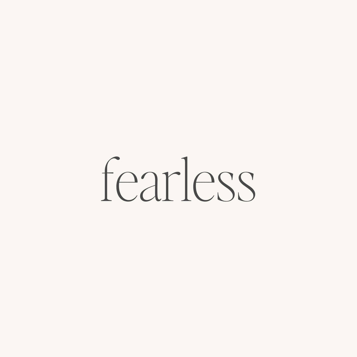 Fearless - inspirational mantraband® cuff bracelet