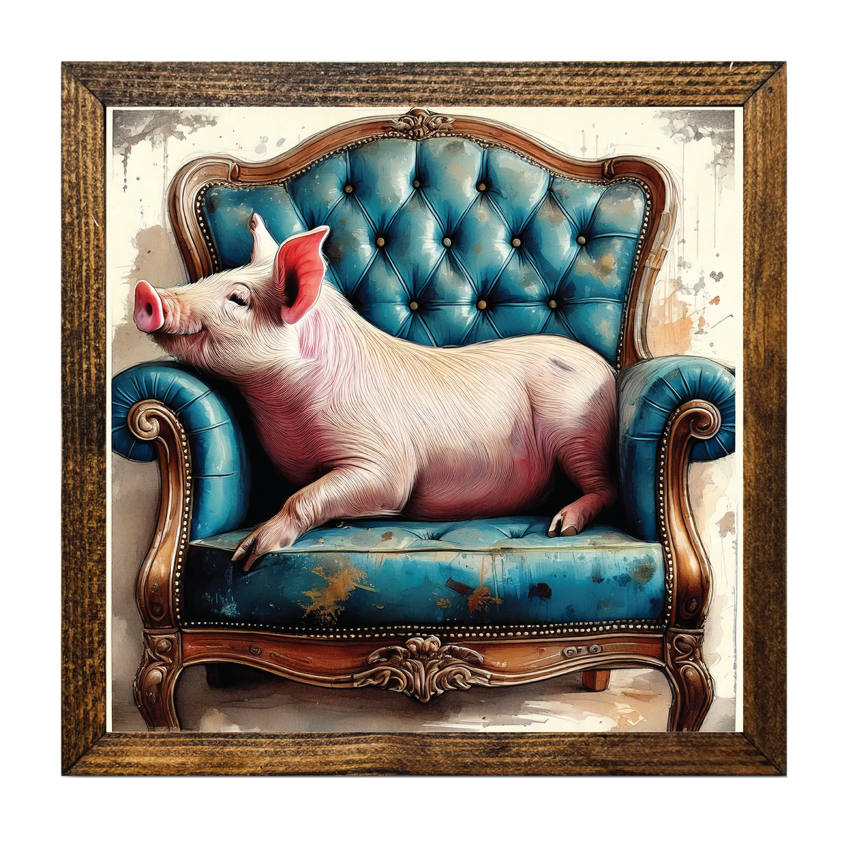 ARTISTIC SERIES TIMBERLAND-PIG IN A CHAIR