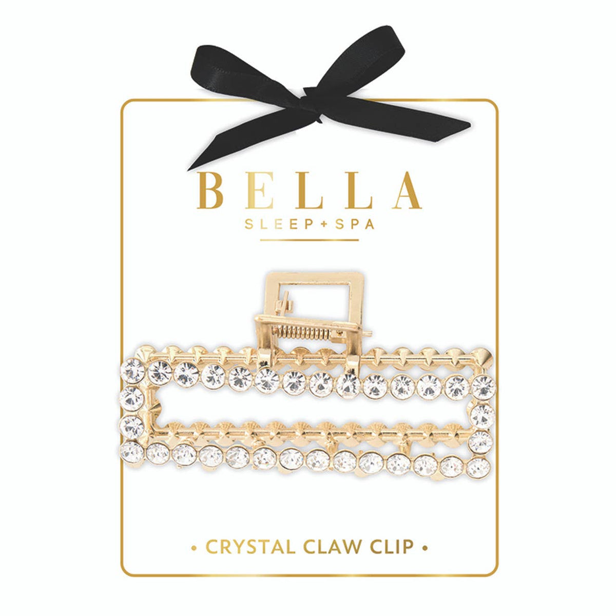 Claw Clip - Gold Rhinestones