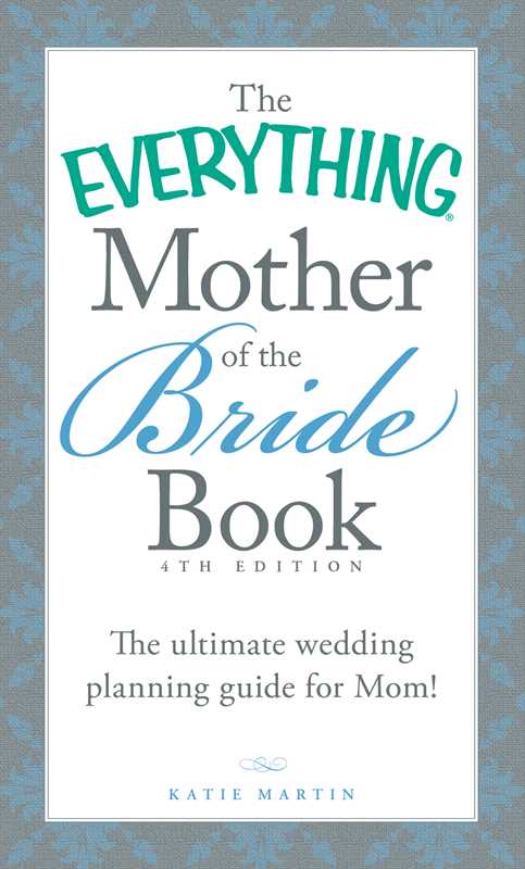 Everything Mother of the Bride Book by Katie Martin