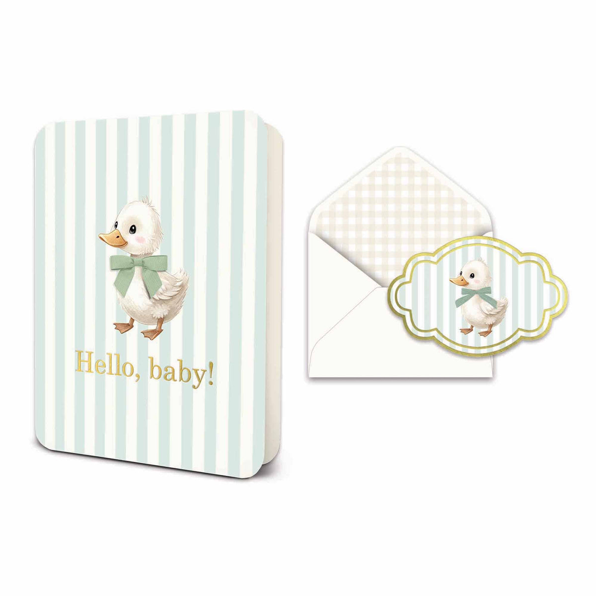 Cute Waddle Baby Deluxe Greeting Card