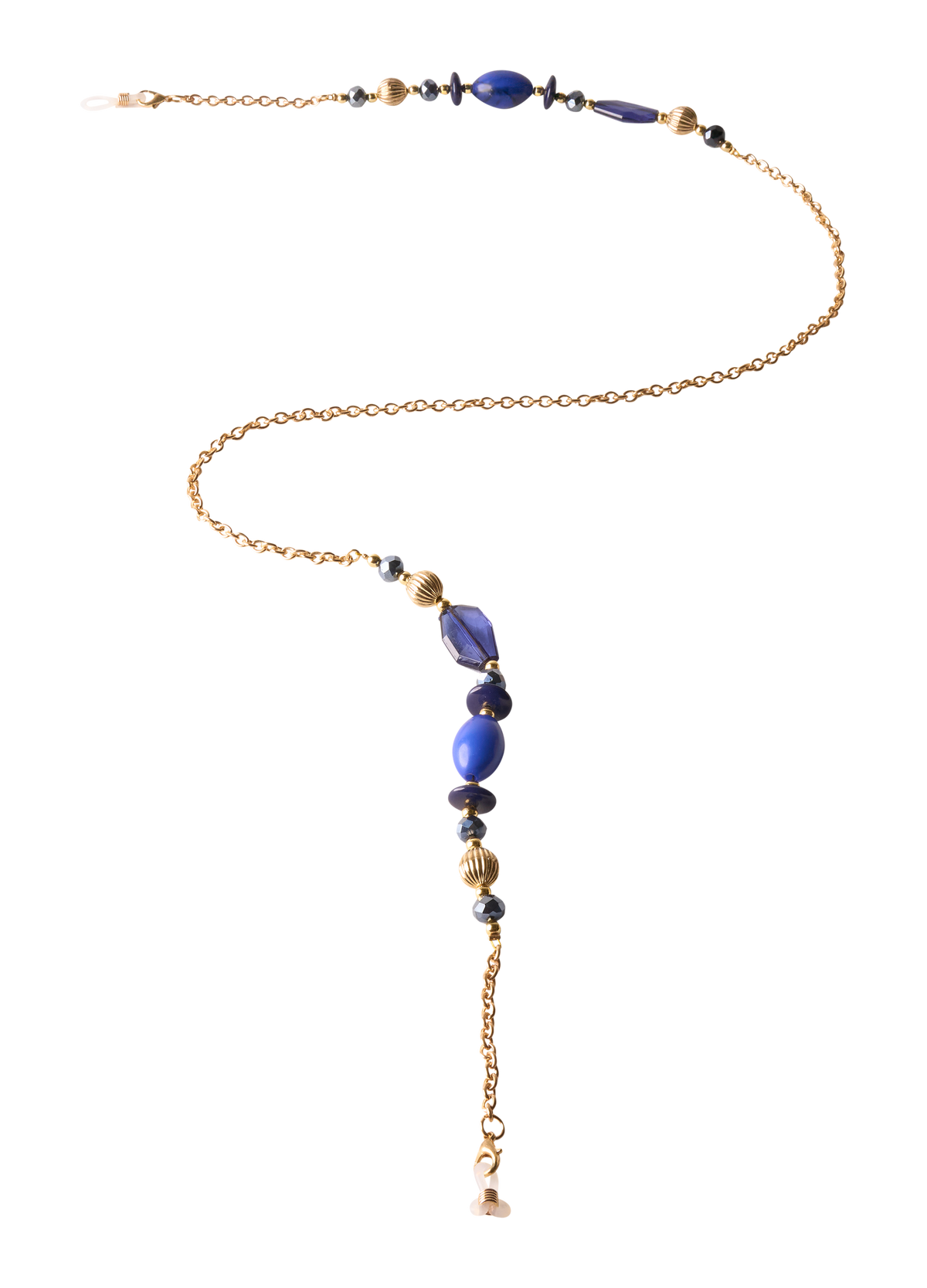 Sunglasses Chain - Bold Blue Beads
