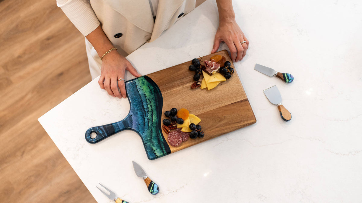 Resin Cheese / Charcuterie Board - Large 10"x20"