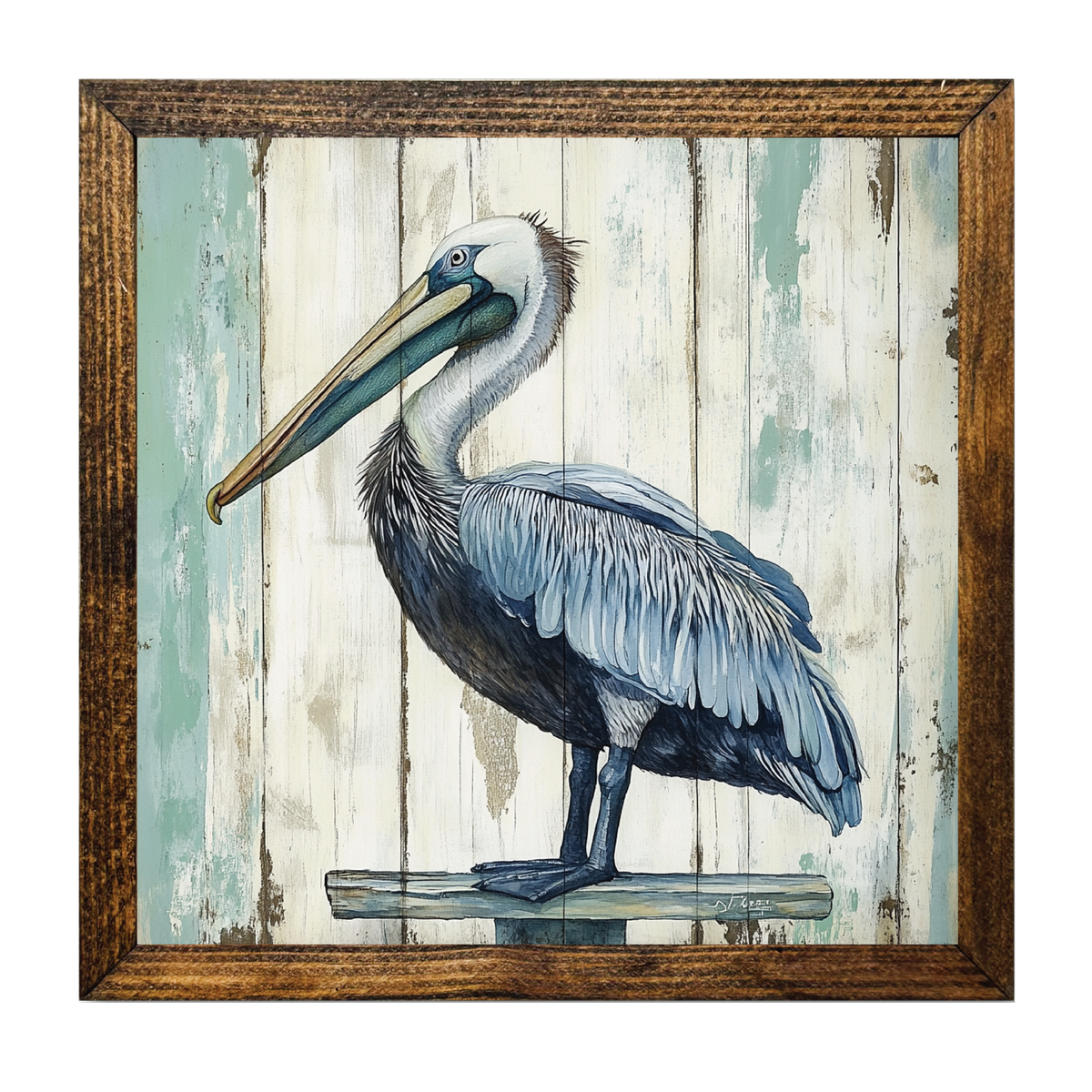 ARTISTIC SERIES TIMBERLAND- PELICAN WOOD BACKGROUND