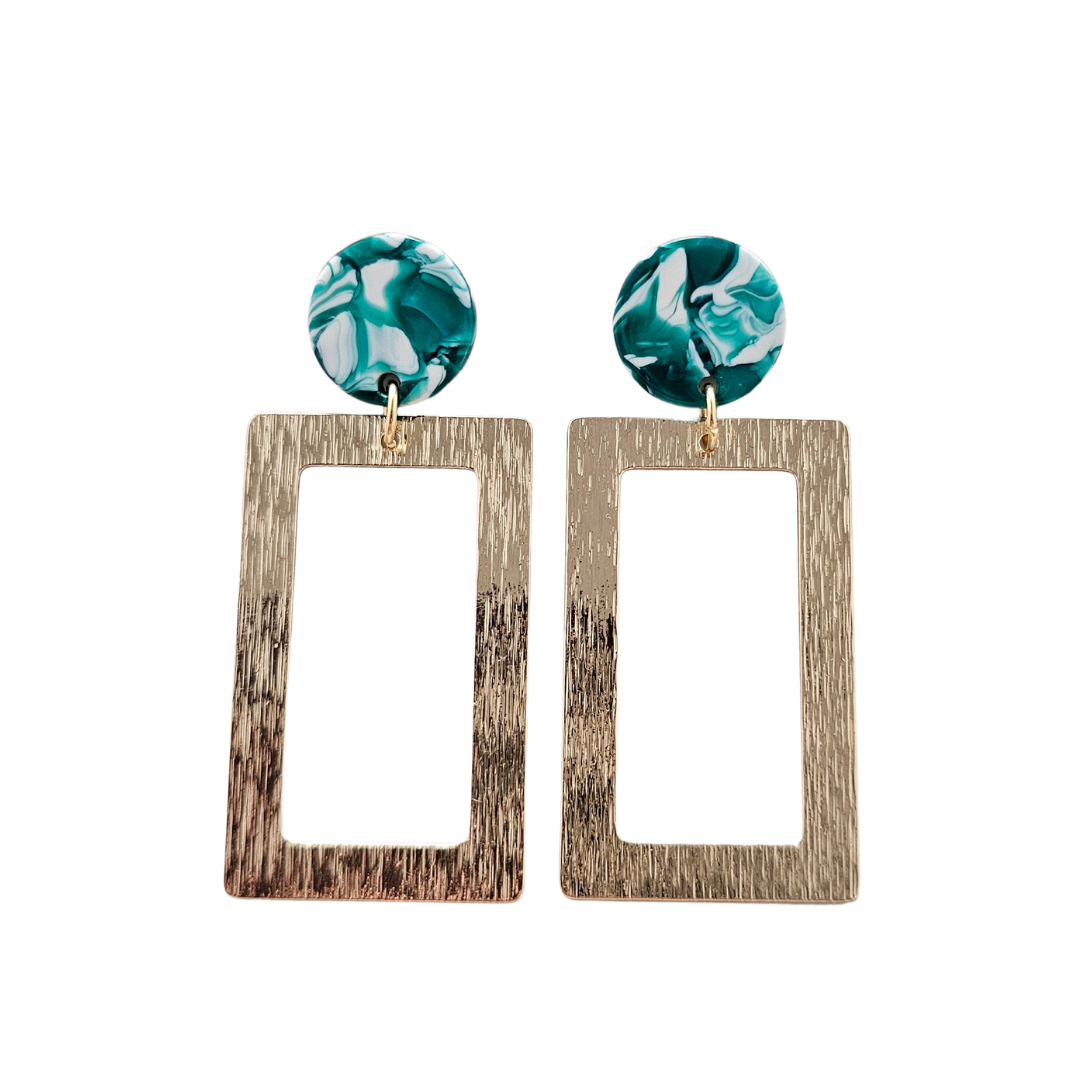 Rebecca Earrings - Sea Green // Jewelry, Gifts