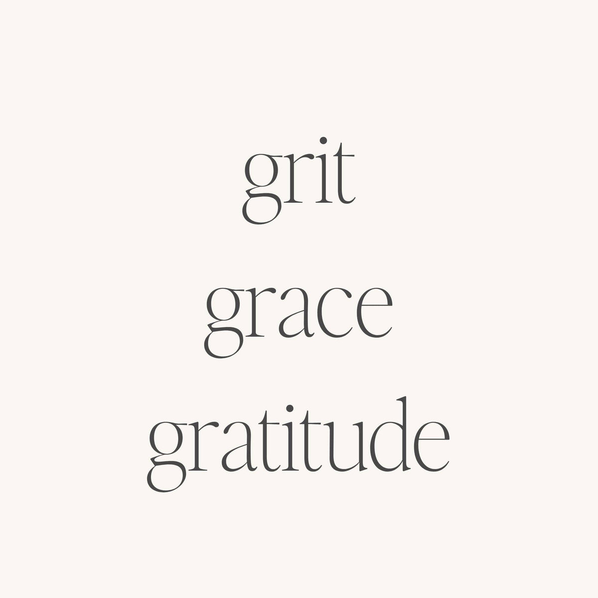Grit Grace Gratitude bracelet - inspirational quote jewelry