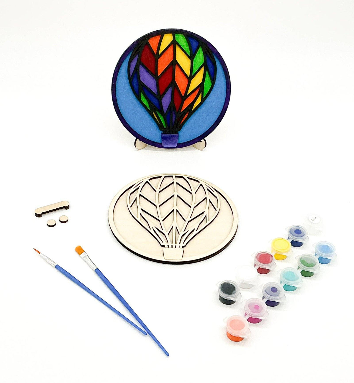 Hot Air Balloon 3D Layered Art | DIY Wood Craft Kit for Adults | Whimsical Traveler Gift
