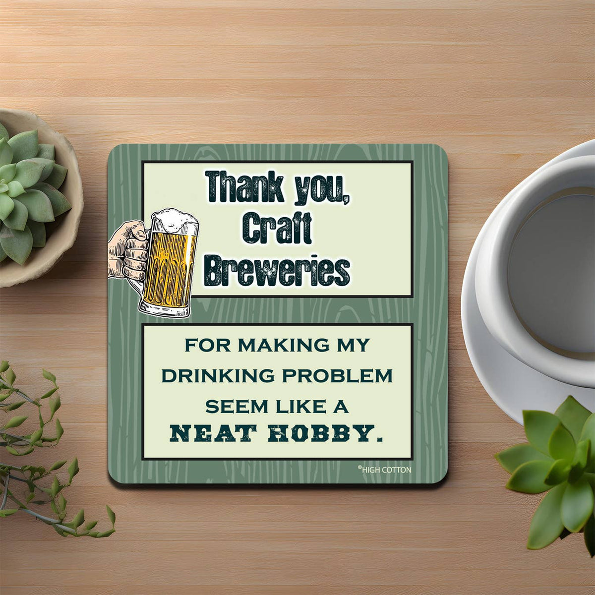 Thank You Craft Brewery Coaster