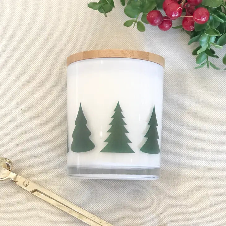Christmas Tree Soy Candle - Gingerbread Mansion Scent