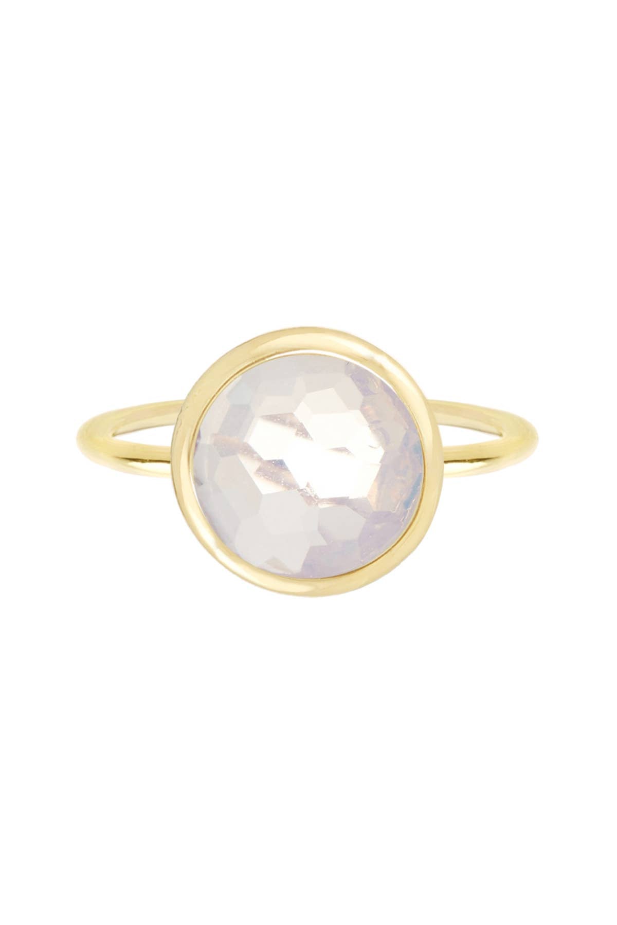 Moonstone Crystal Round Ring - GF