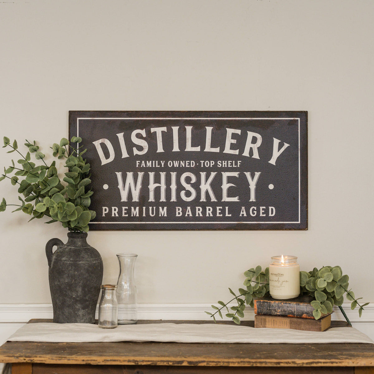 FAMILY OWNED DISTILLERY SIGN