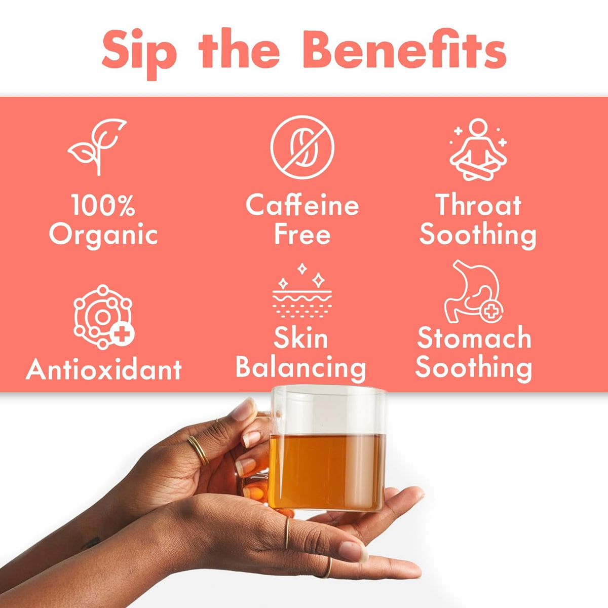 Big Heart Tea Co - "Cup Of Love" Caffeine Free Herbal Tea - 10 Count