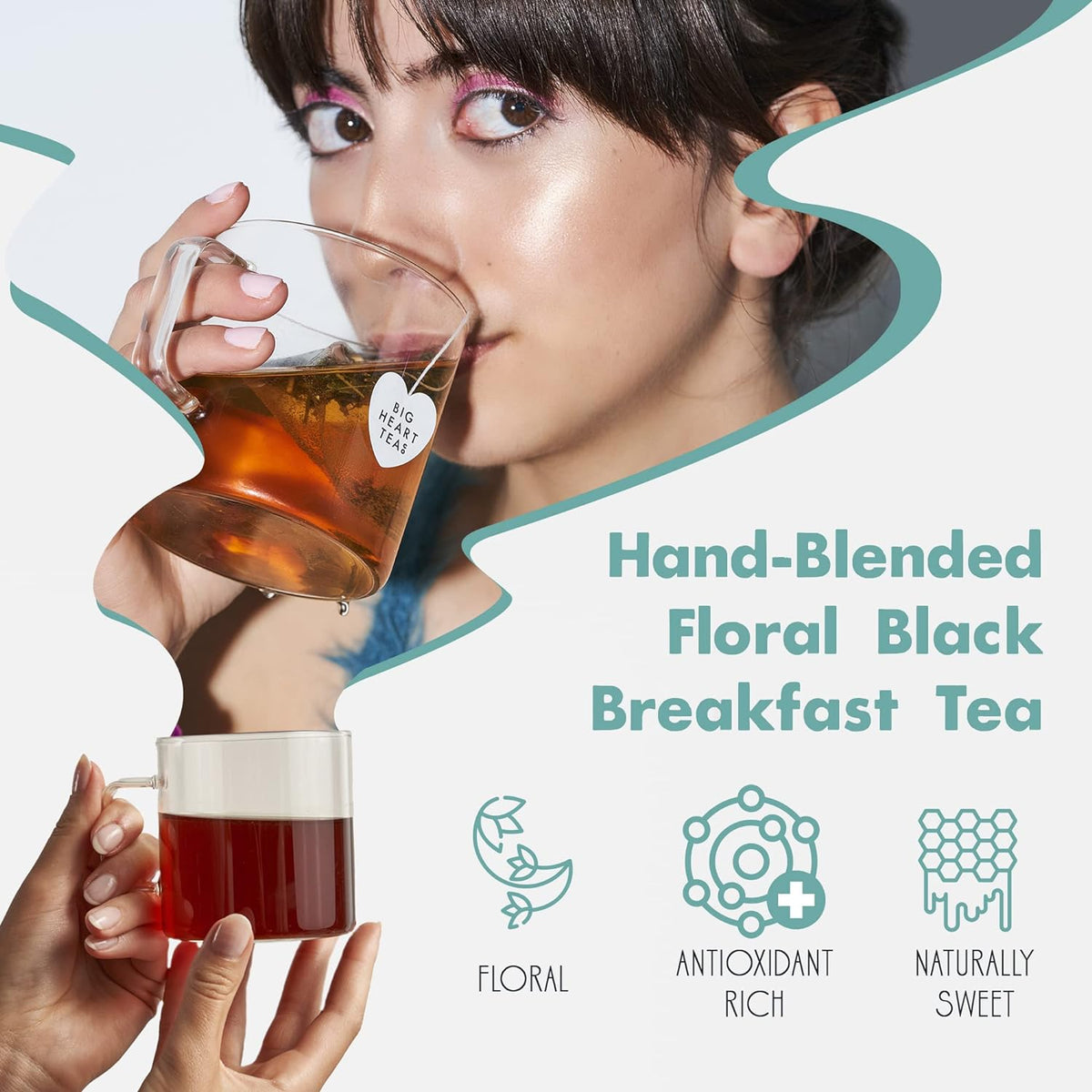 Big Heart Tea Co - "Edith Grey" Caffeinated Black Tea - 10 Count