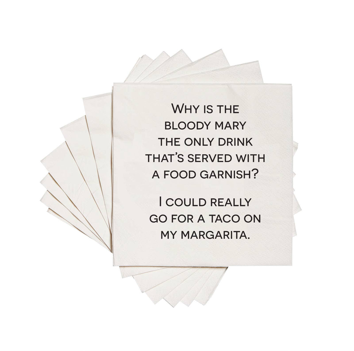 Why is the bloody mary | funny printed Cocktail Napkins