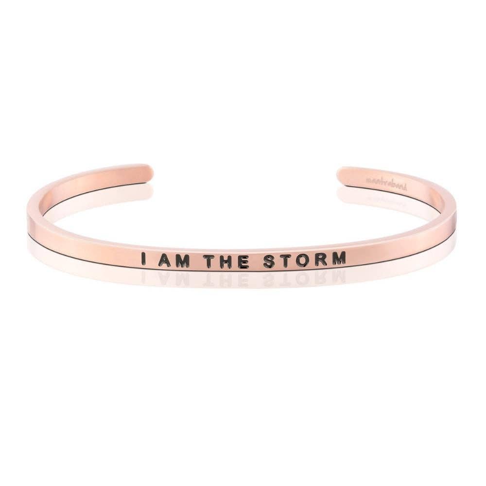 I Am The Storm - inspirational mantraband® cuff bracelet