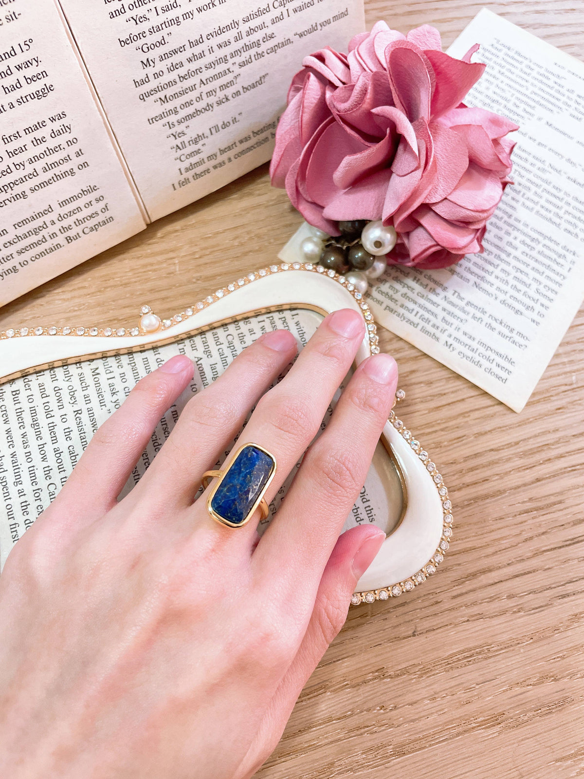 Lapis Rectangle Ring - GP