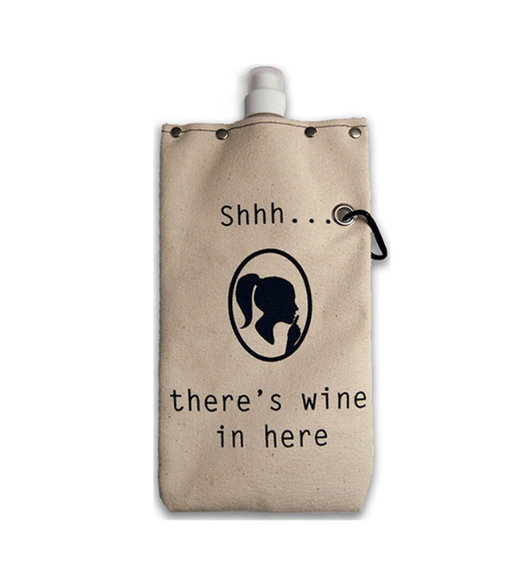 Shh There's Wine in Here Canteen for Wine & Water (25oz)