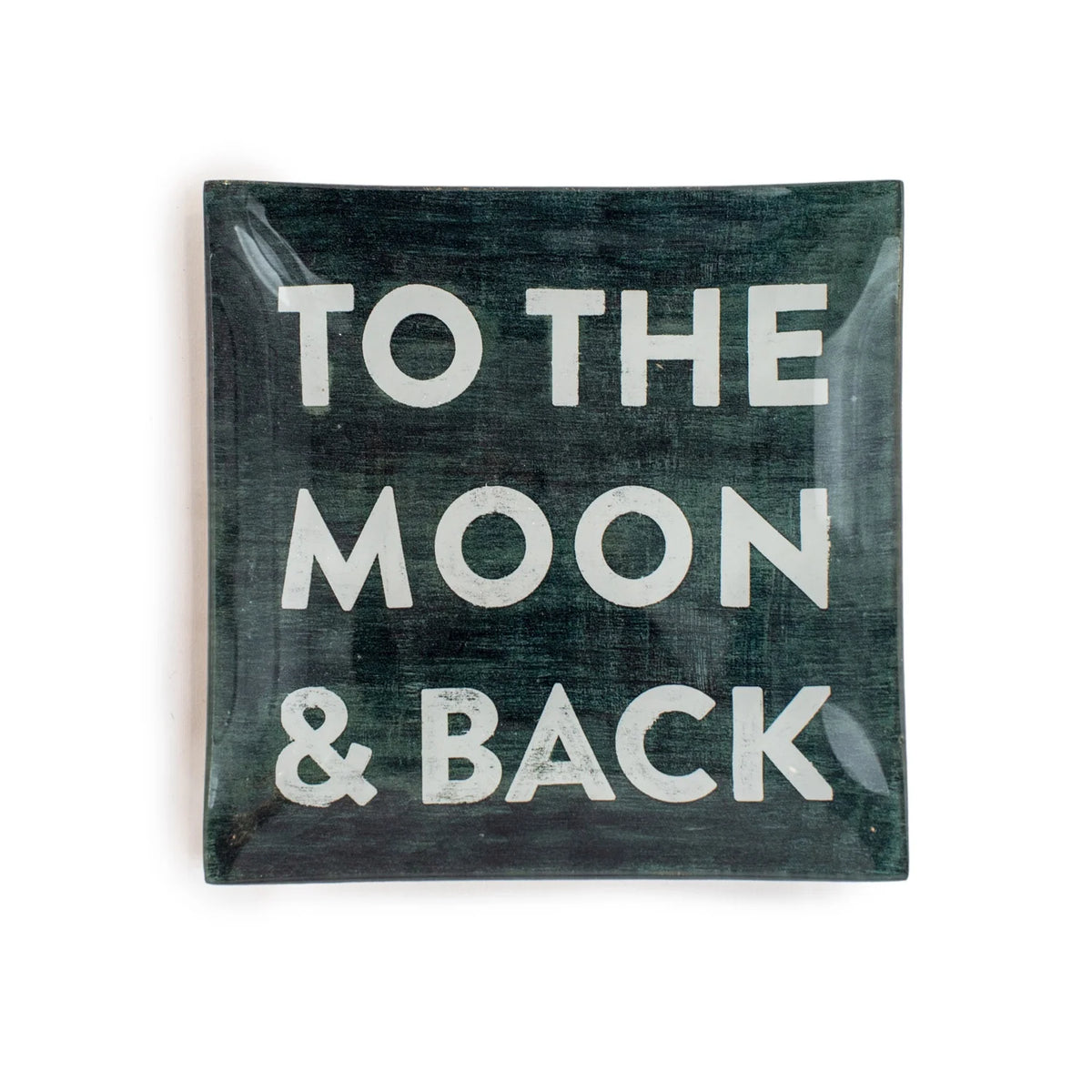 To The Moon & Back Decoupage Plate