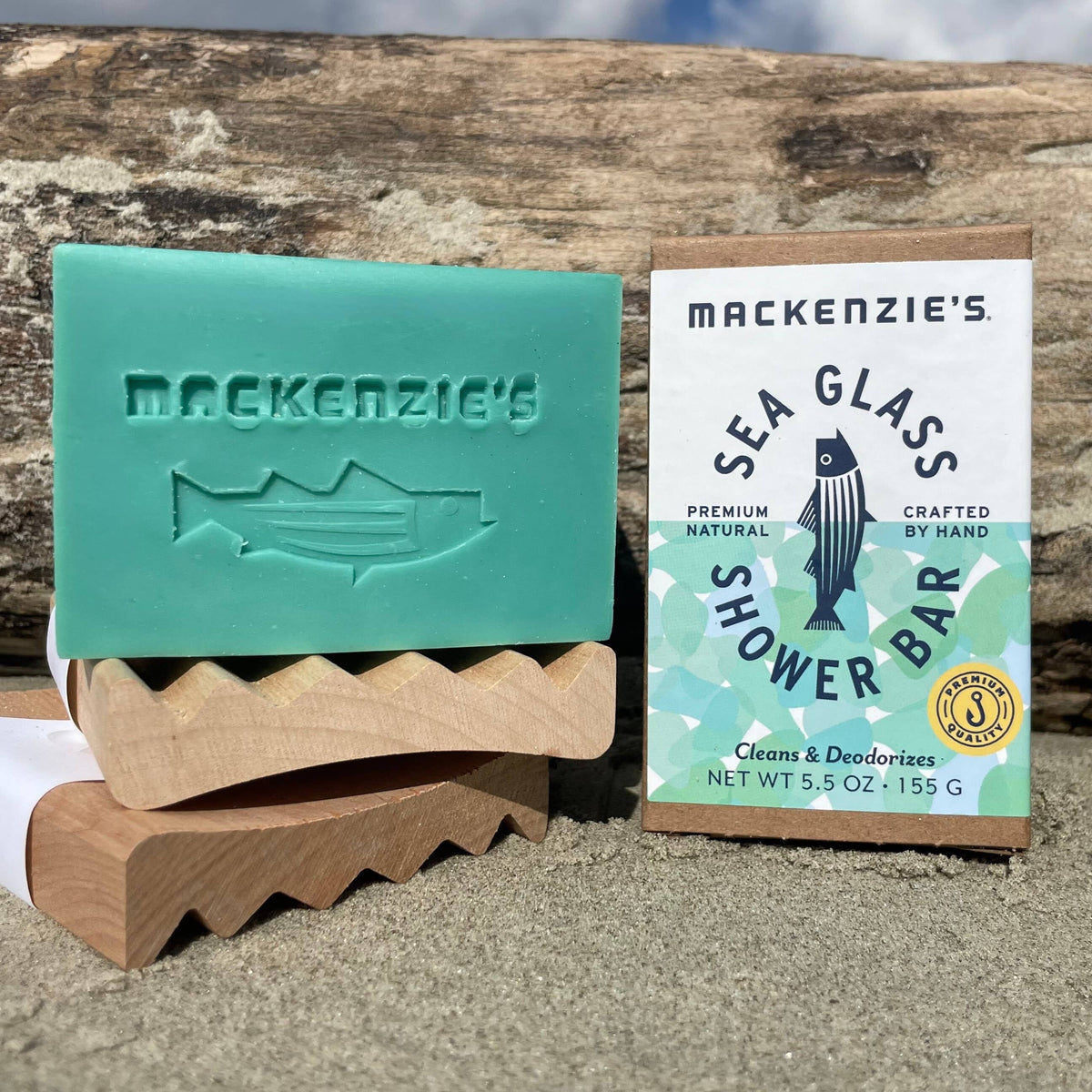 Sea Glass Shower Bar- 5.5 oz (12 qty)