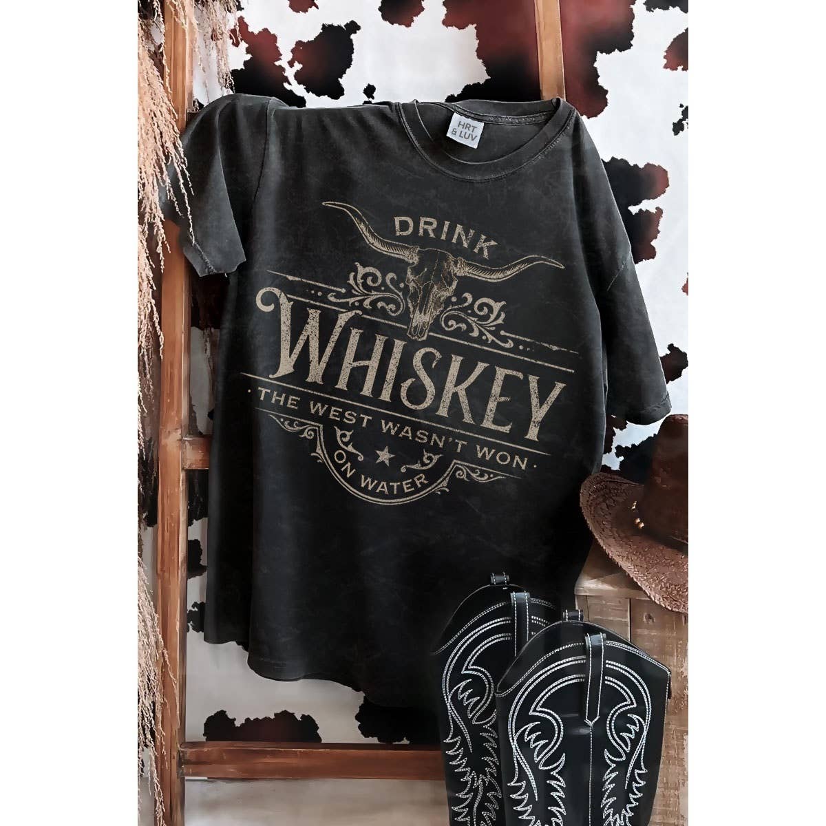 DRINK WHISKEY MINERAL GRAPHIC TEE
