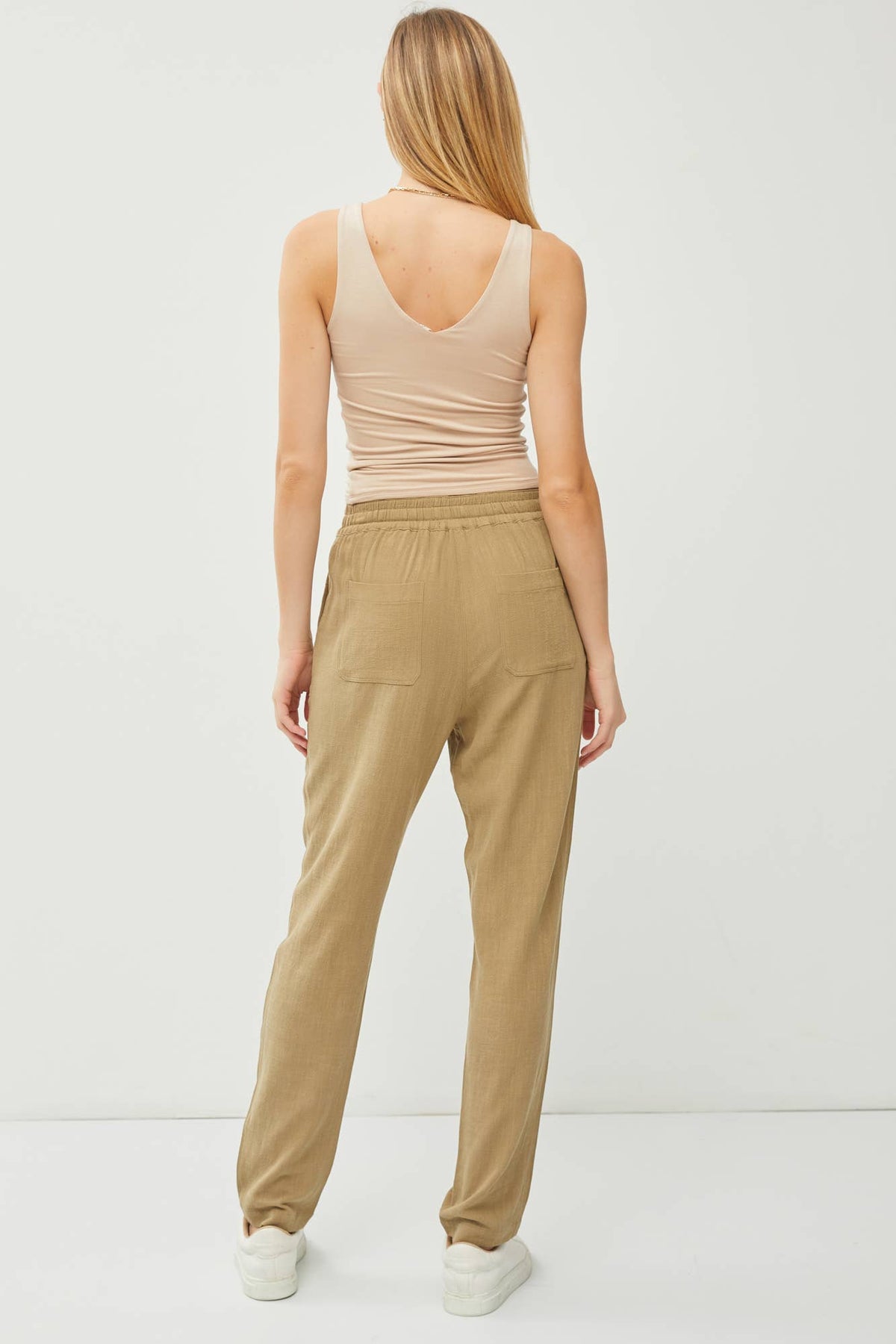 LINEN DRAWSTRING JOGGERS