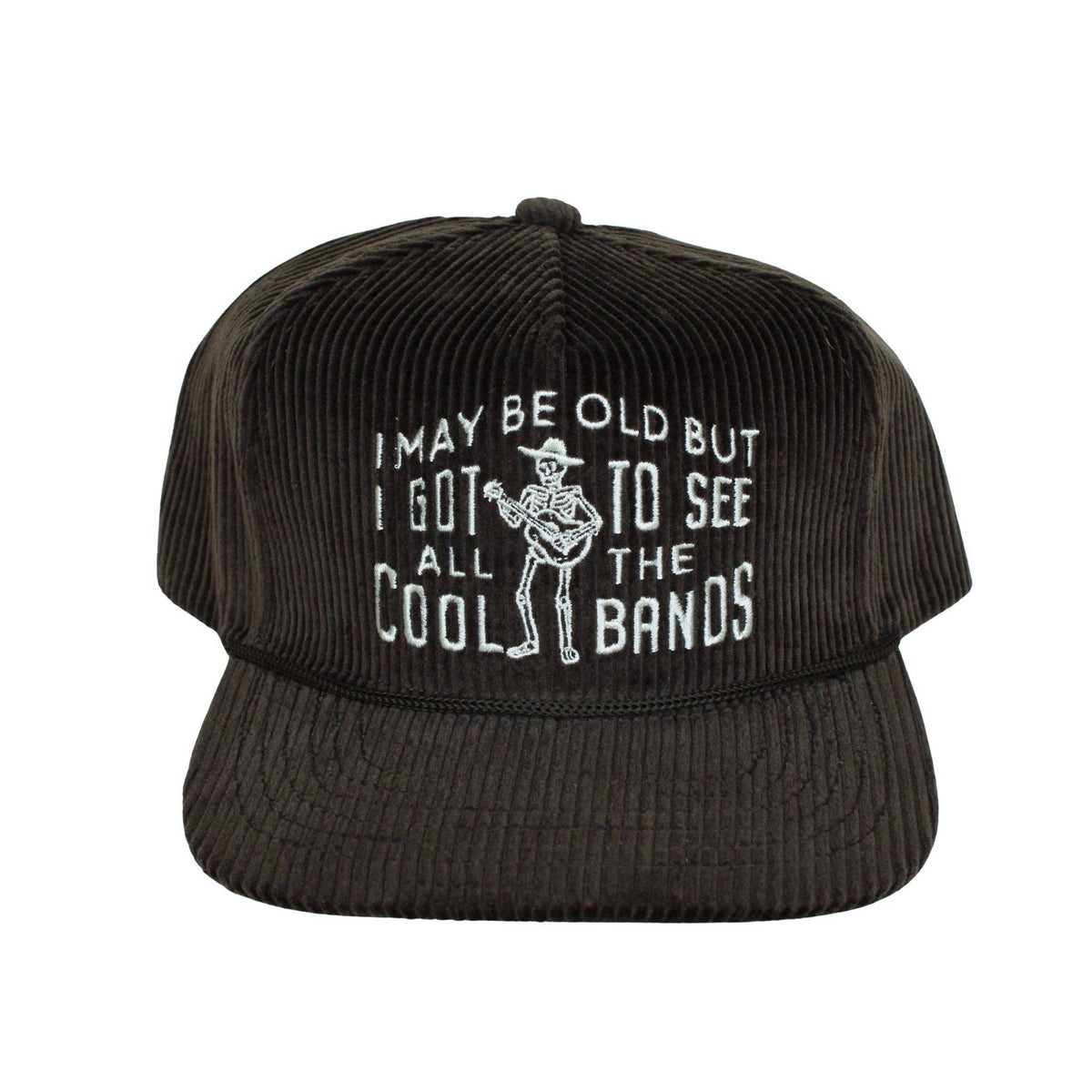 Cool Bands Corduroy Trucker Hat- Charcoal