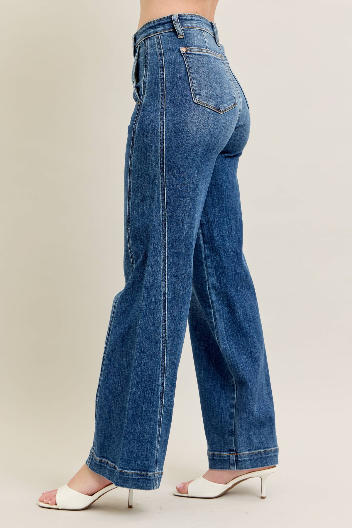 High Waisted Trouser Wide Leg