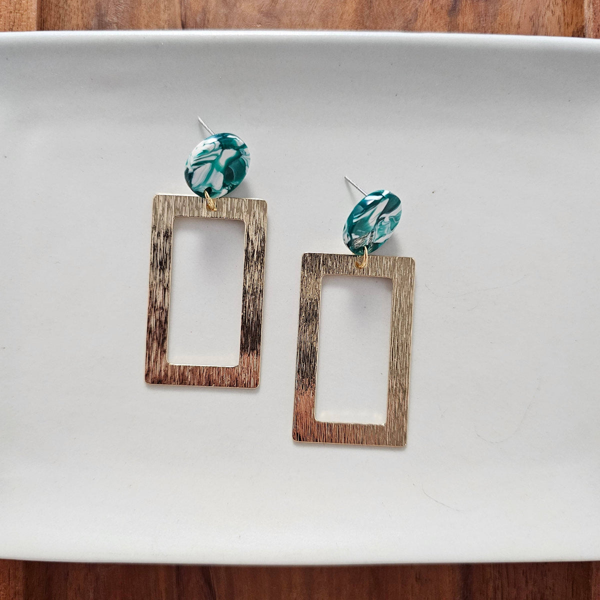 Rebecca Earrings - Sea Green // Jewelry, Gifts