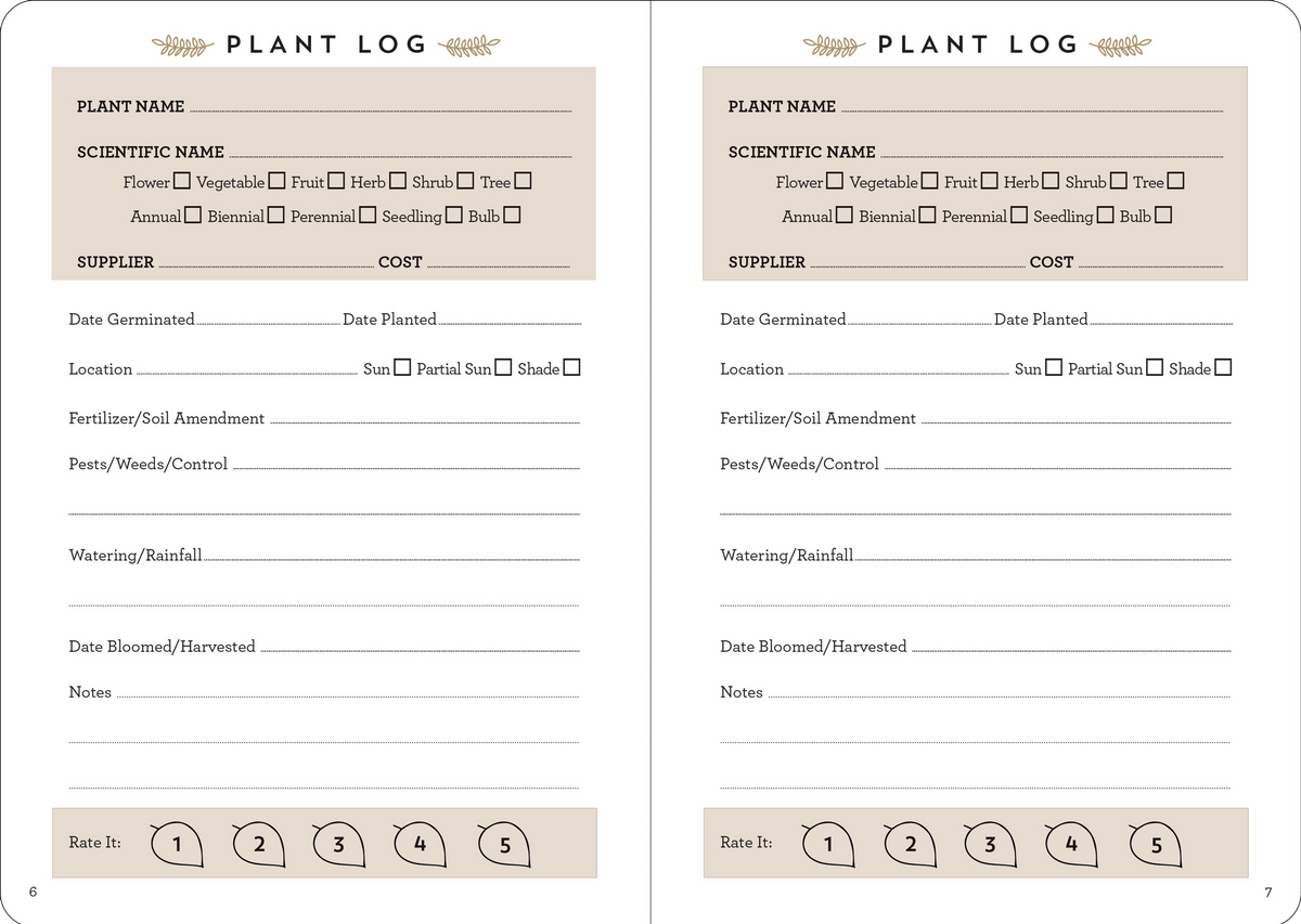 The Gardener's Logbook