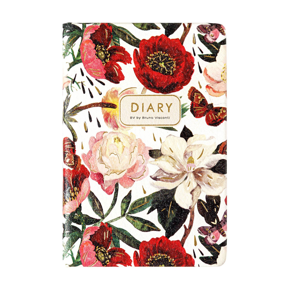 A7 Vegan Leather Pocket Planner - Peonies