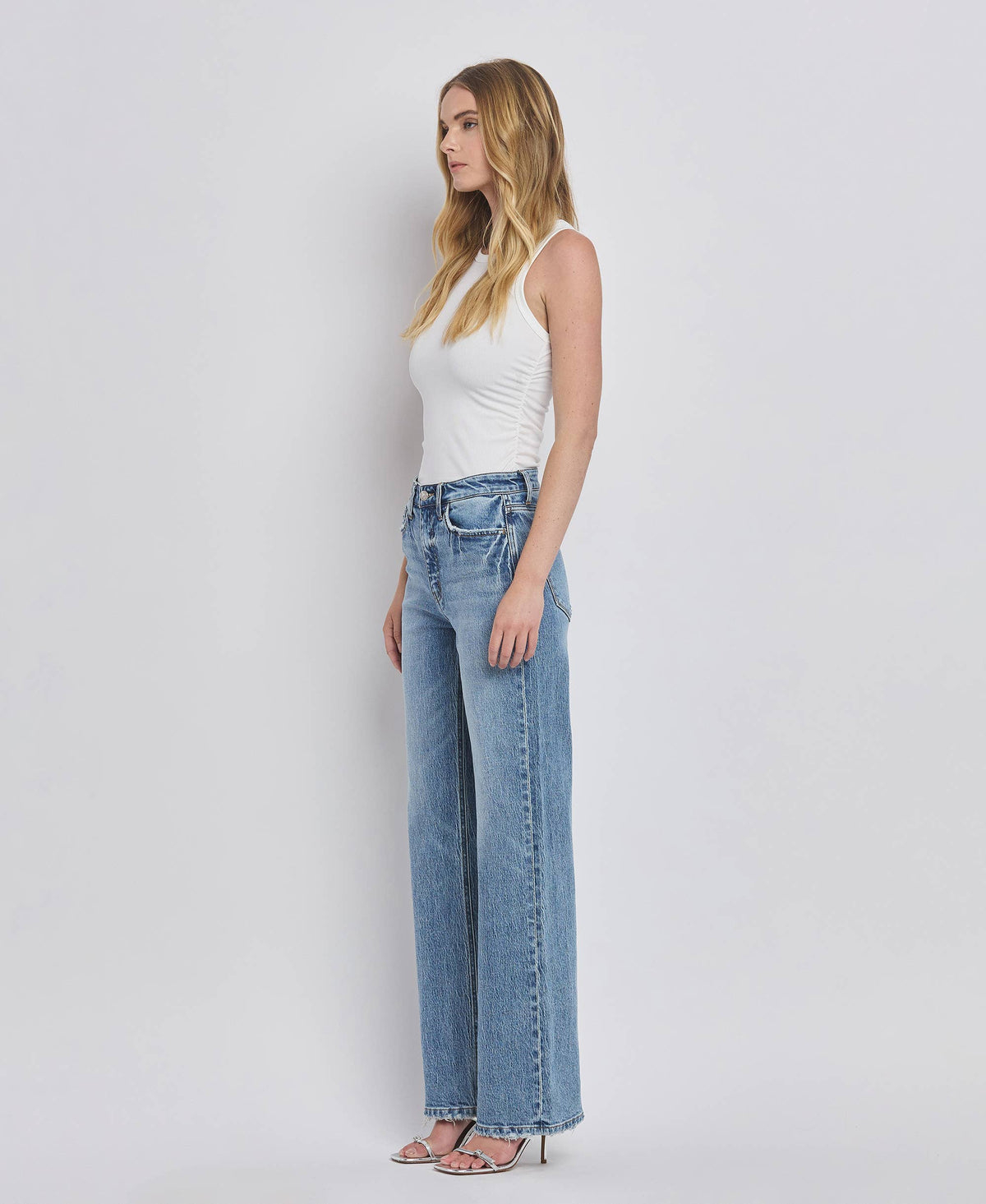 Vervet 90'S Super High Rise Wide Leg Jeans
