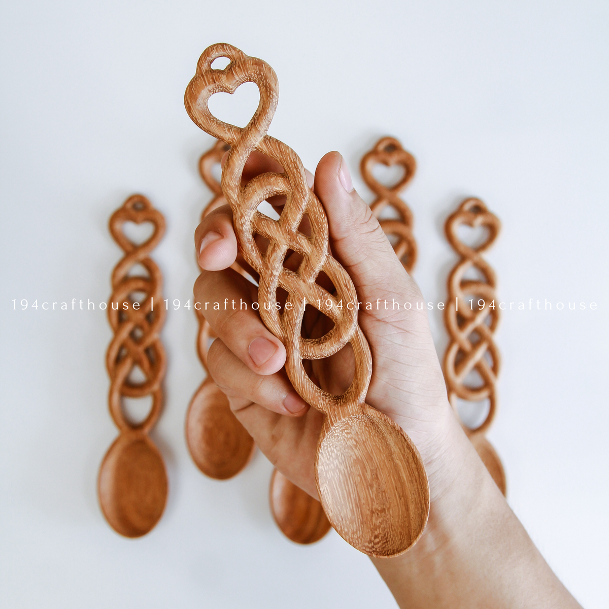 Welsh Love Spoon - Wooden Heart Spoon - Valentine Gifts