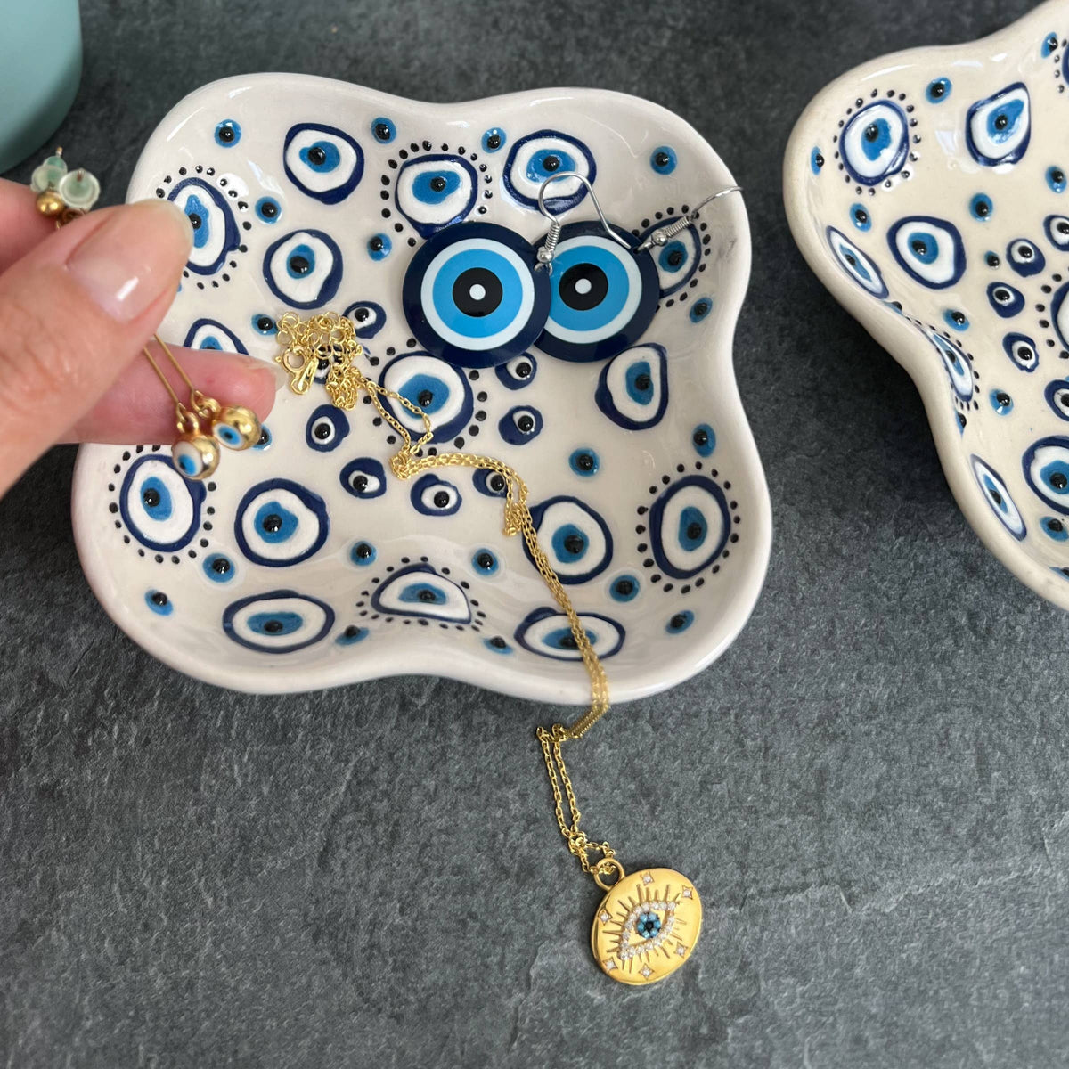 Cute Jewelry Dish, Handmade Pinch Bowls, Boho Home Decor