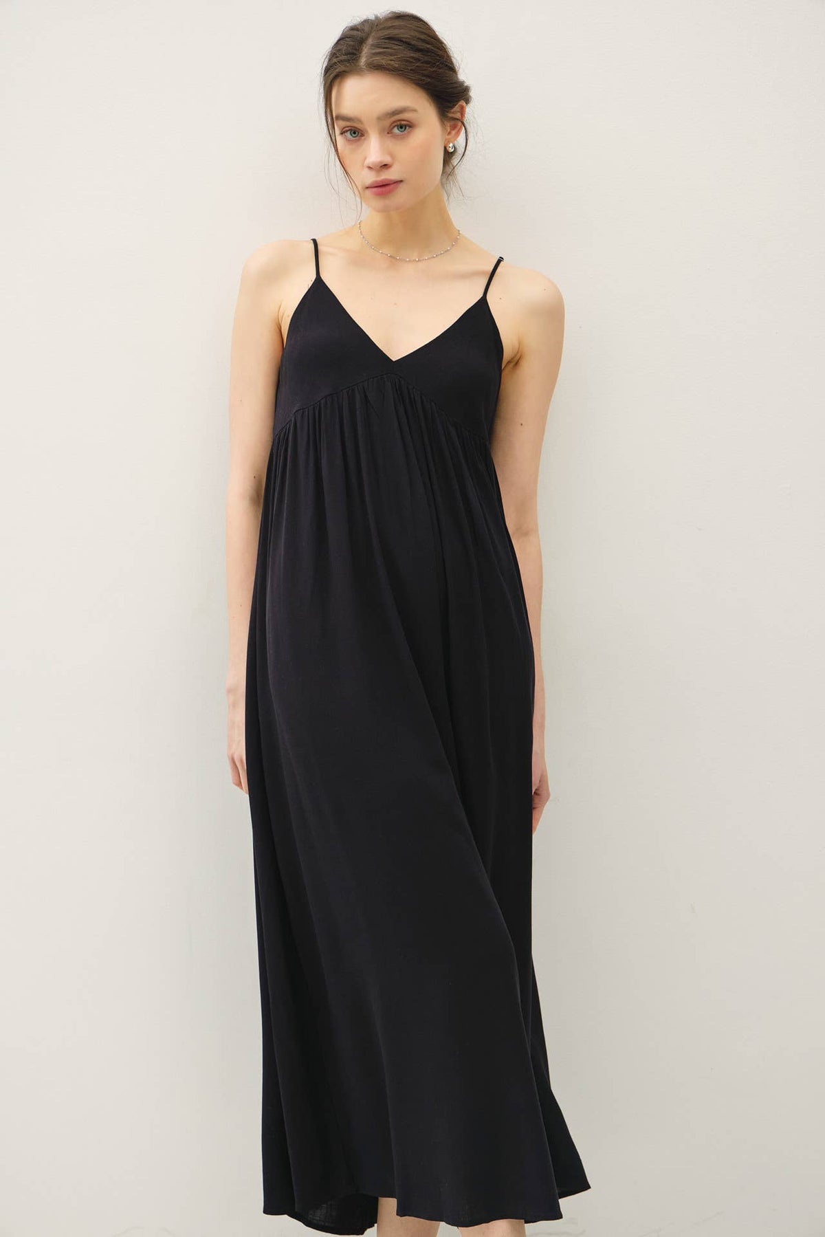 BREEZY BABY DOLL MAXI DRESS