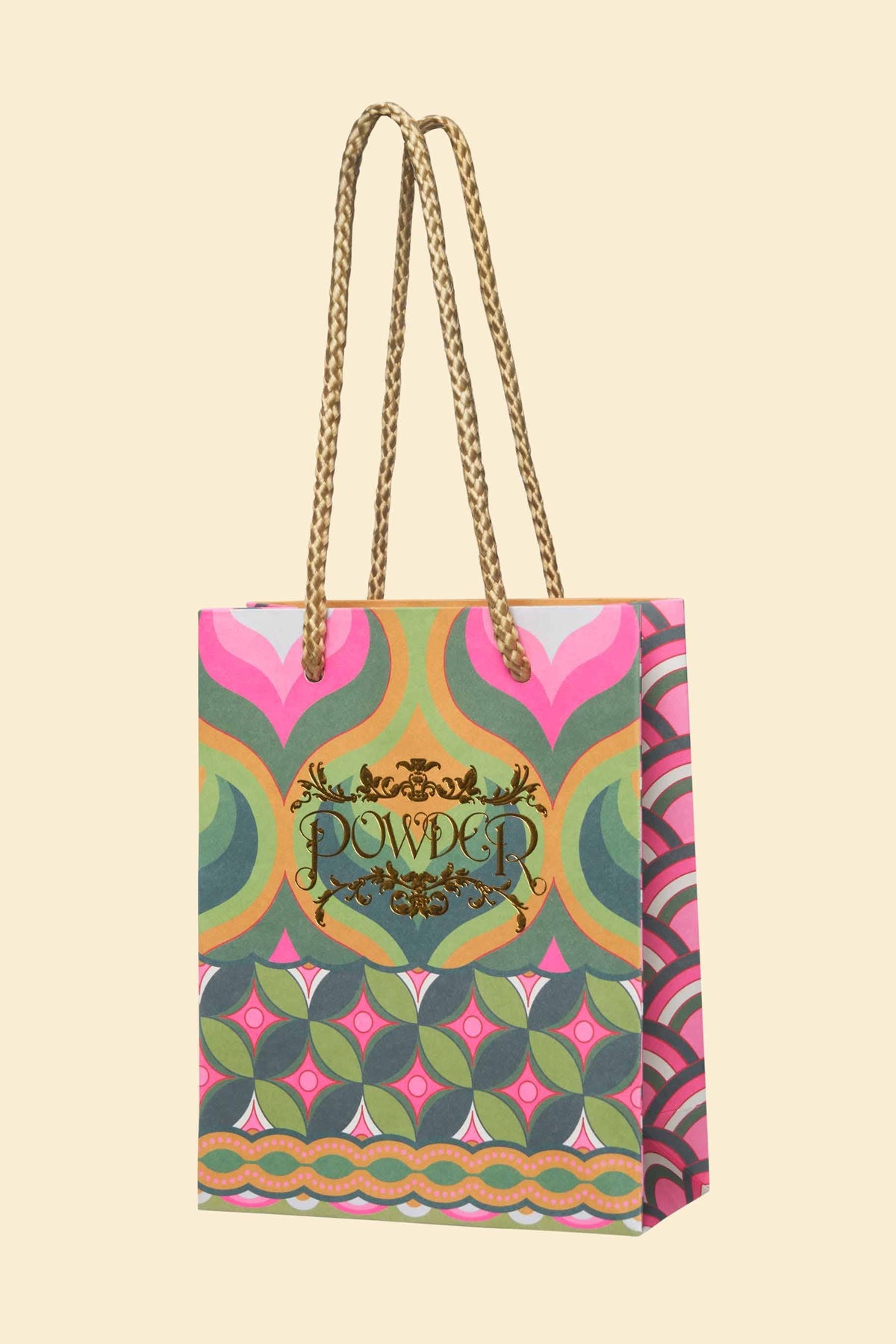 Art Deco Floral Knitted Socks - Olive